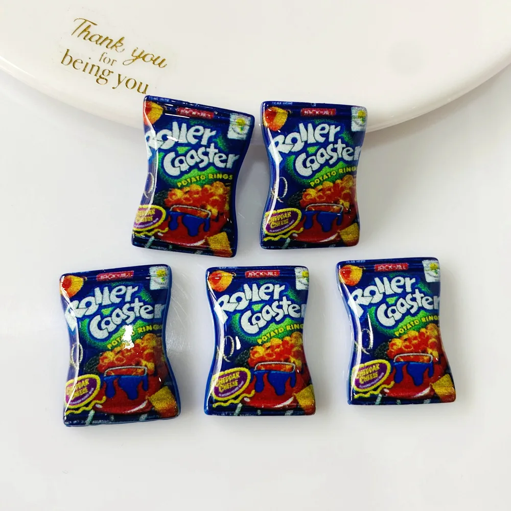 كابوشون راتنج للحلوى مسطح الظهر ، حلوى محاكاة ، رقائق طعام صغيرة ، وجبات خفيفة ، مشغولات قصاصات ، صناعة مجوهرات ذاتية الصنع ، إكسسوارات بيت الدمى ، 20: 49 #6