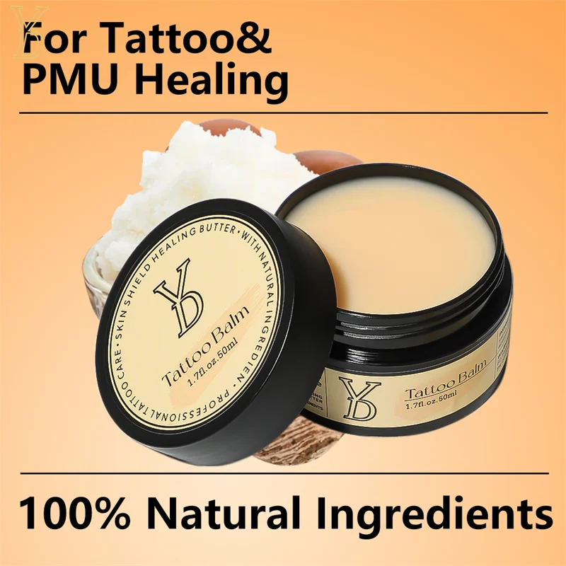 YD Tattoo Aftercare Butter Balm Repair Tattoo Moisturizer Skin for PMU Microblading Tattoos Recovery Cream W/ Natural Ingredient - Image 4