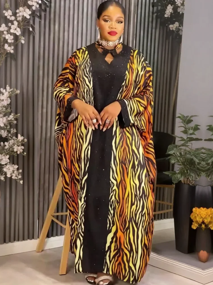 

African Dresses For Women Muslim Fashion Abayas Boubou Dashiki Ankara Outfits Evening Gown Dubai Kaftan Abaya Robe Marocaine