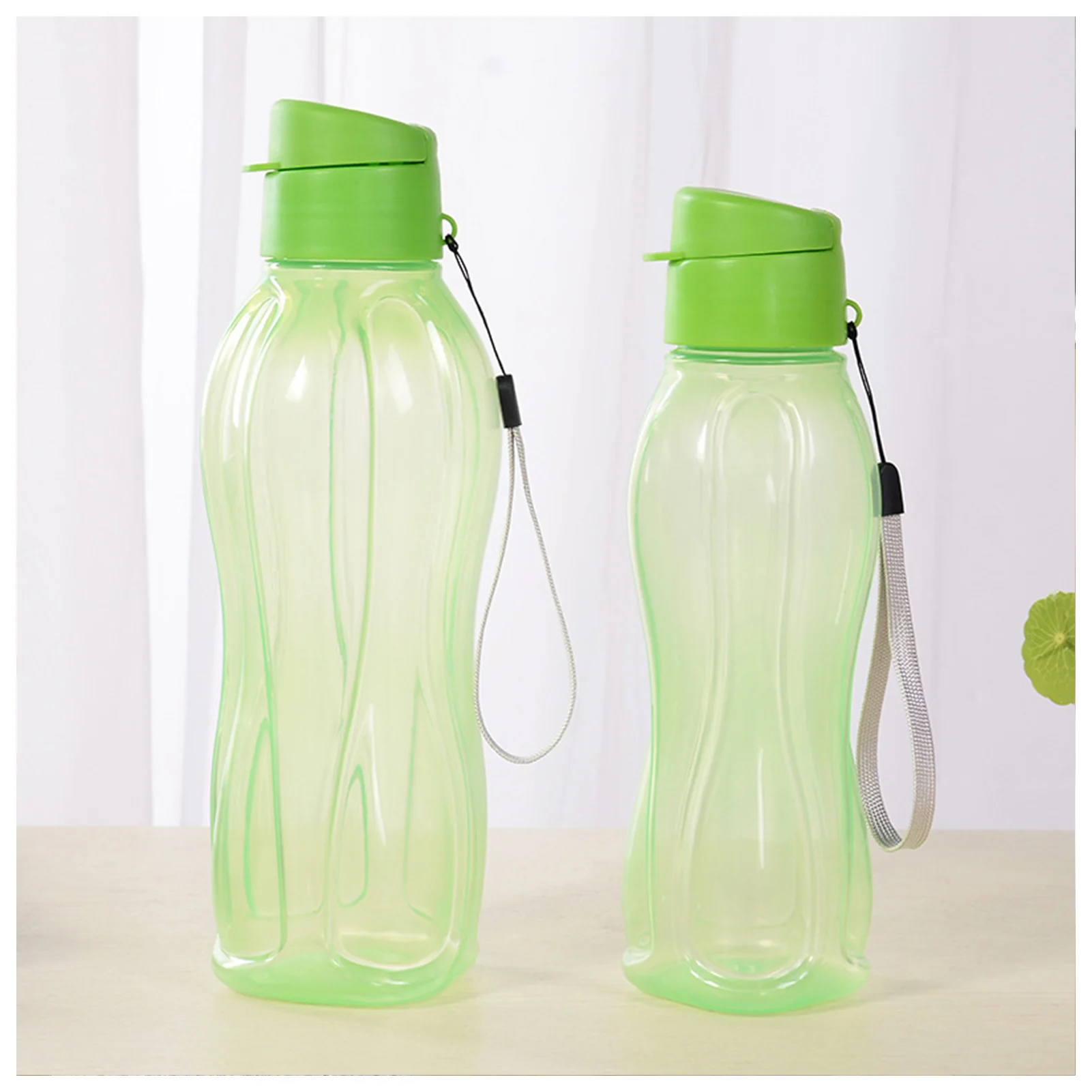 Large Capacity Water Bottle with Handle 800/1100ml Drinking Bottles Straw Cup Pure Color Plastic Sports Water Jug Drinkware