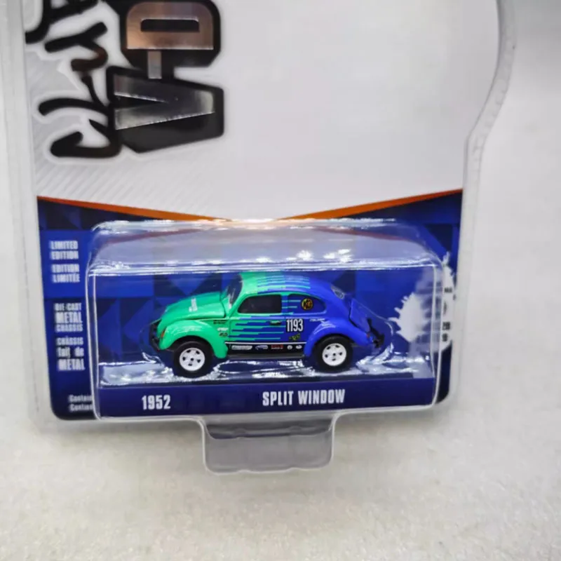 Greenlight moulé sous pression 1:64 1952 fenêtre fendue alliage Simulation modèle de voiture Collection statique décoré jouets de vacances Souvenir cadeau