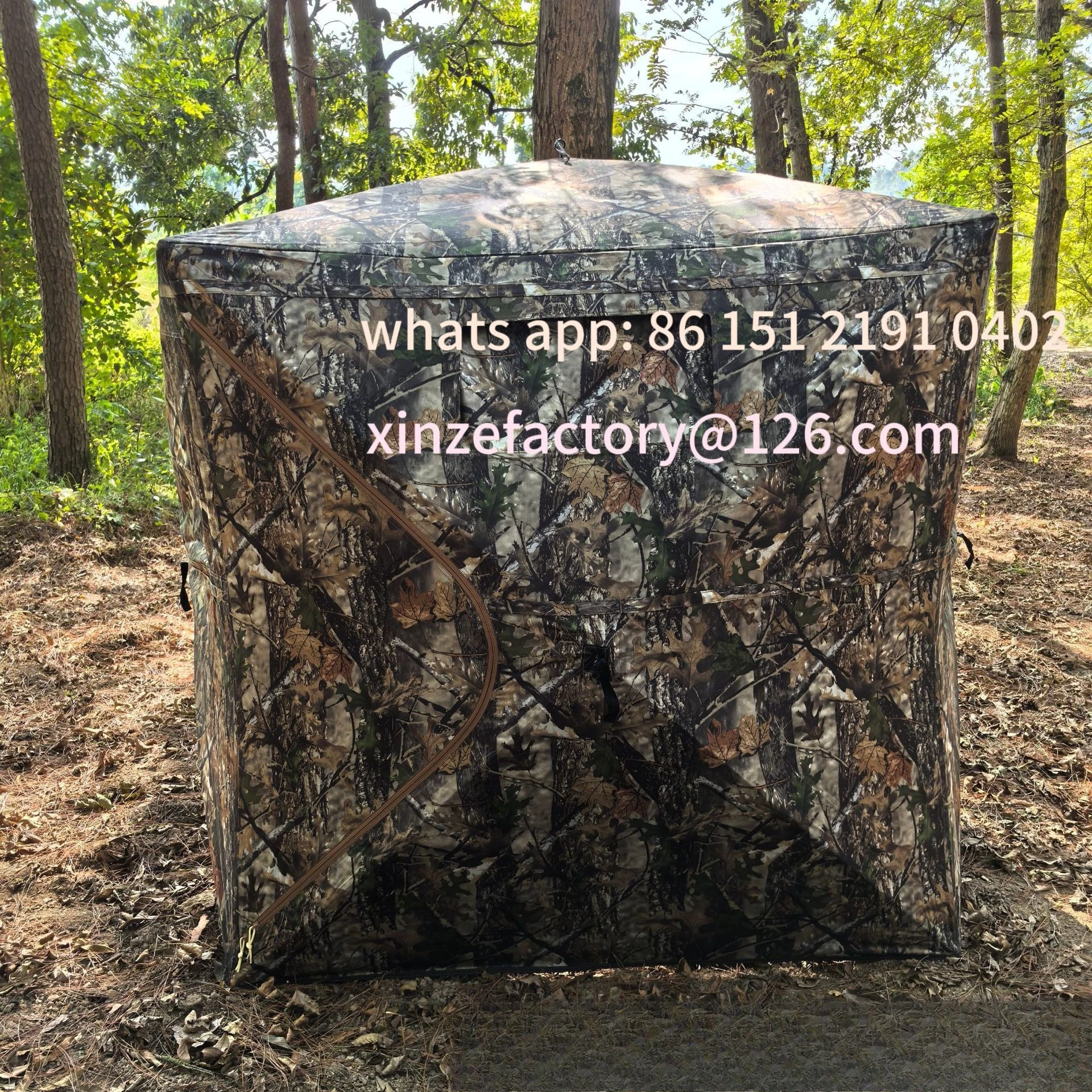 

Customizable Outdoor Camouflage Bird Watching Tent 270 ° One-way Visual Camping Tent
