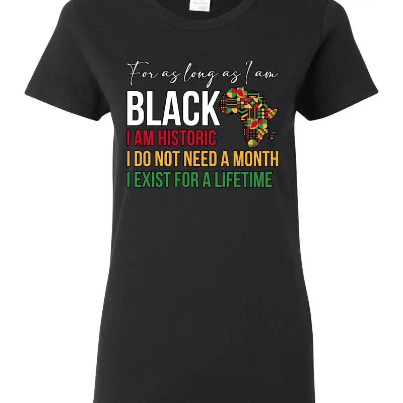 

Черная история — моя женская футболка Pride в афро-американском стиле