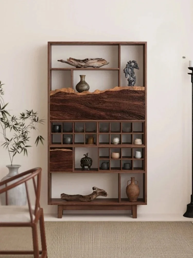 

11XZZBogu rack solid wood Duobao Pavilion tea cup teapot shelf Bogu rack storage