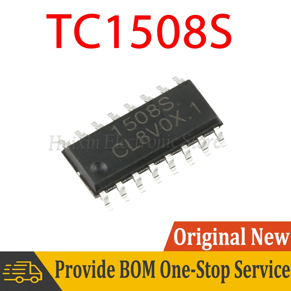 

5PCS TC1508S TC1508 SOP-16 Dual Channel DC Motor Driver Chip SMD New and Original IC Chipset
