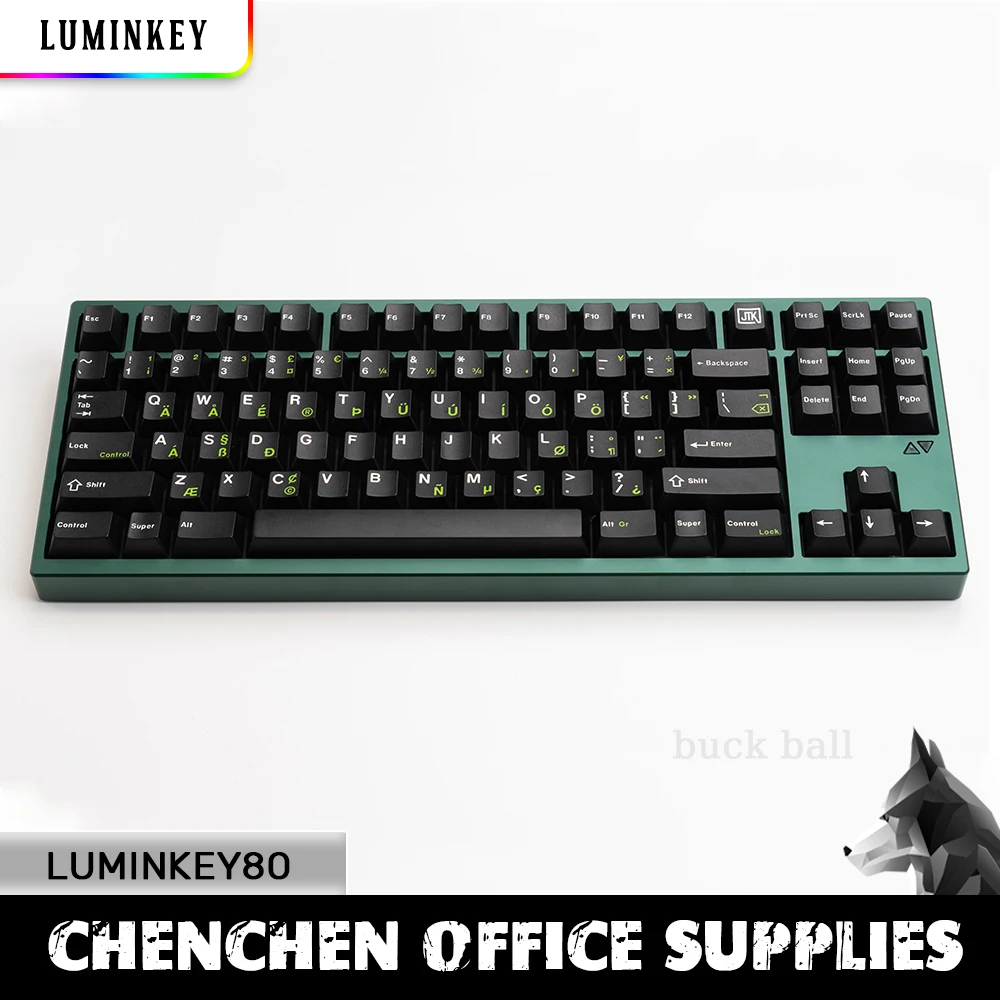 

New Luminkey80 Wireless Mechanical Keyboard Kit Aluminum Alloy Anodize 3-Mode Gasket Hot-Swap Rgb Customize Gaming Keyboard Gift