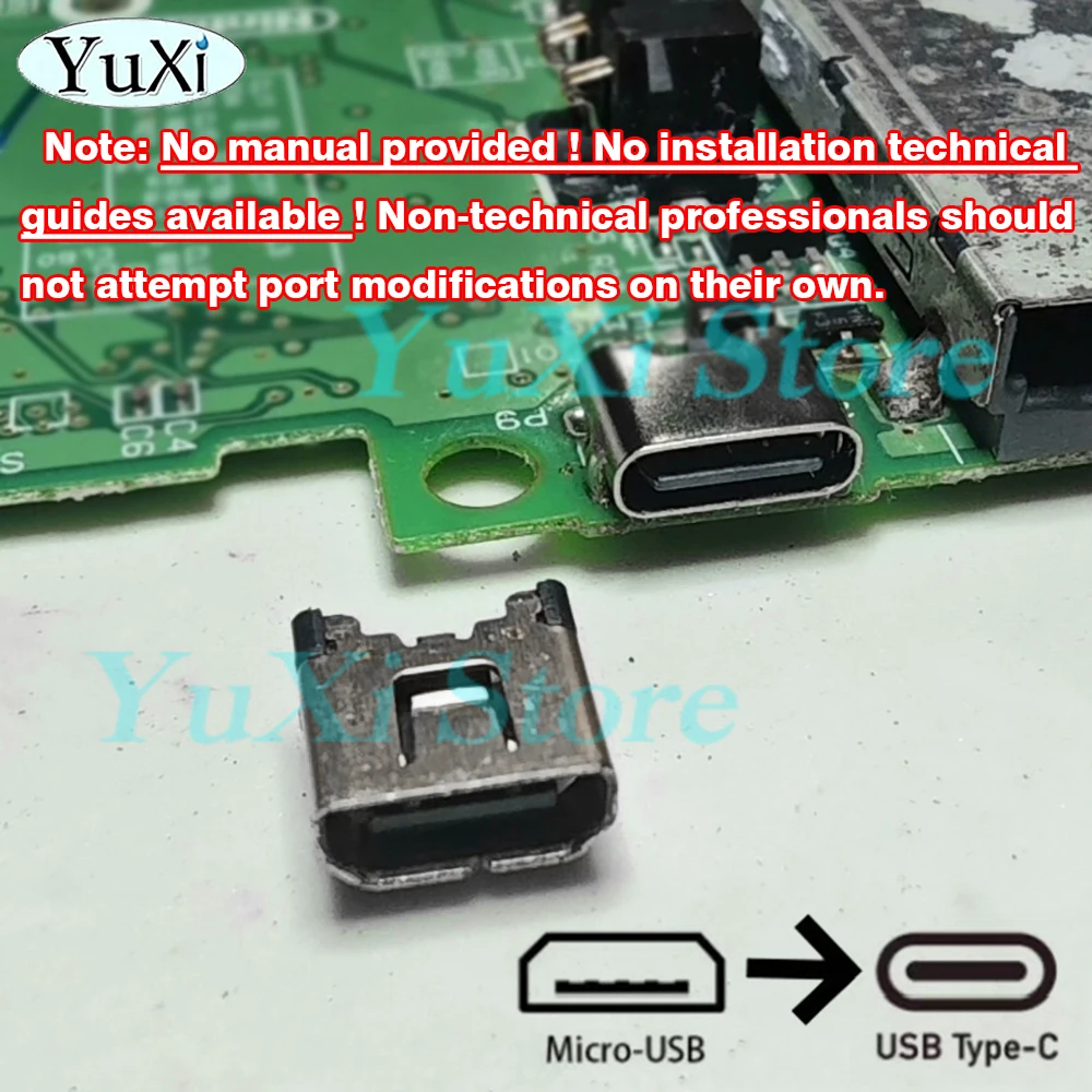 1 قطعة منفذ شحن من النوع C لـ NDSi NDSi XL LL جديد 2DS LL غمبد تحكم USB مايكرو شاحن مجلس وزارة الدفاع لتقوم بها بنفسك جزء