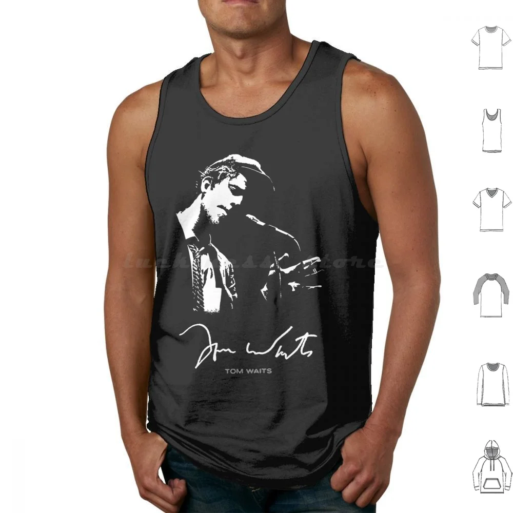 

Tom Waits Tank Tops Print Cotton Tom Waits Tom Waits Graphite Music Microphone Nick Cave Bob Dylan Leonard Cohen