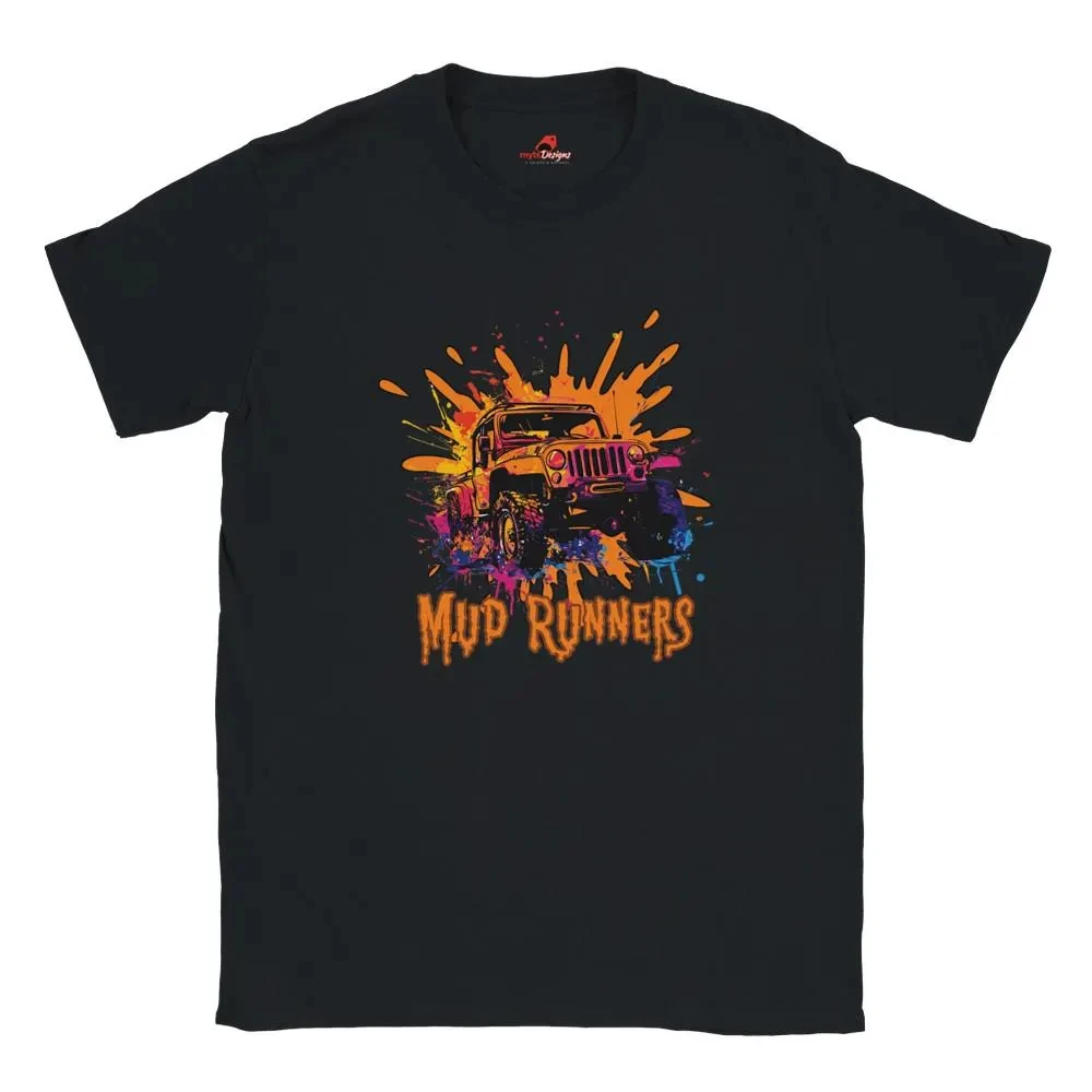 Outdoor Adventure Style Mudrunner T-shirt: 4x4 Off-road Exploration T-shirt - Suitable for Both Men and Women