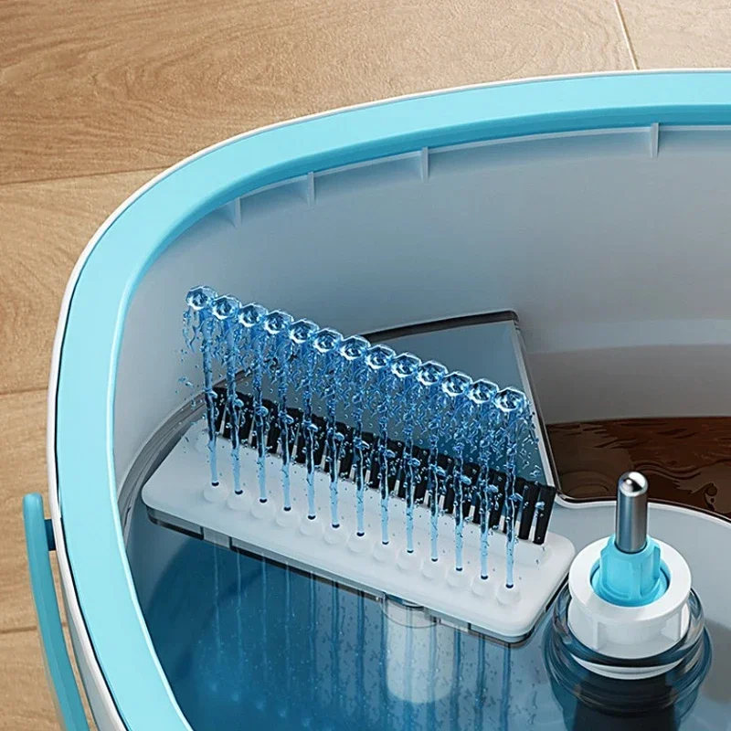 Flat Rotating Mop Bucket Group Cleaning Water Sewage Separation Mop Floor Cleaning Household Clean Tools Their Mop Accessories