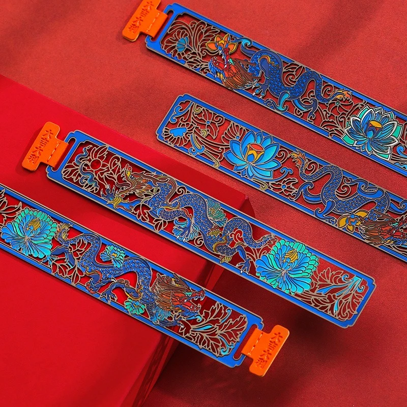 Classical Chinese Year of the Wind and Dragon bookmarks, high-end and exquisite merchandise from the Palace Museum