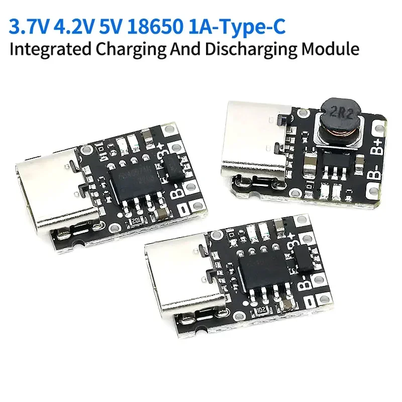 18650 Lithium Battery Charging Boost Power Supply Board Protection 2A 5V Charge and Discharge Integrated Module 3.7V 4.2V