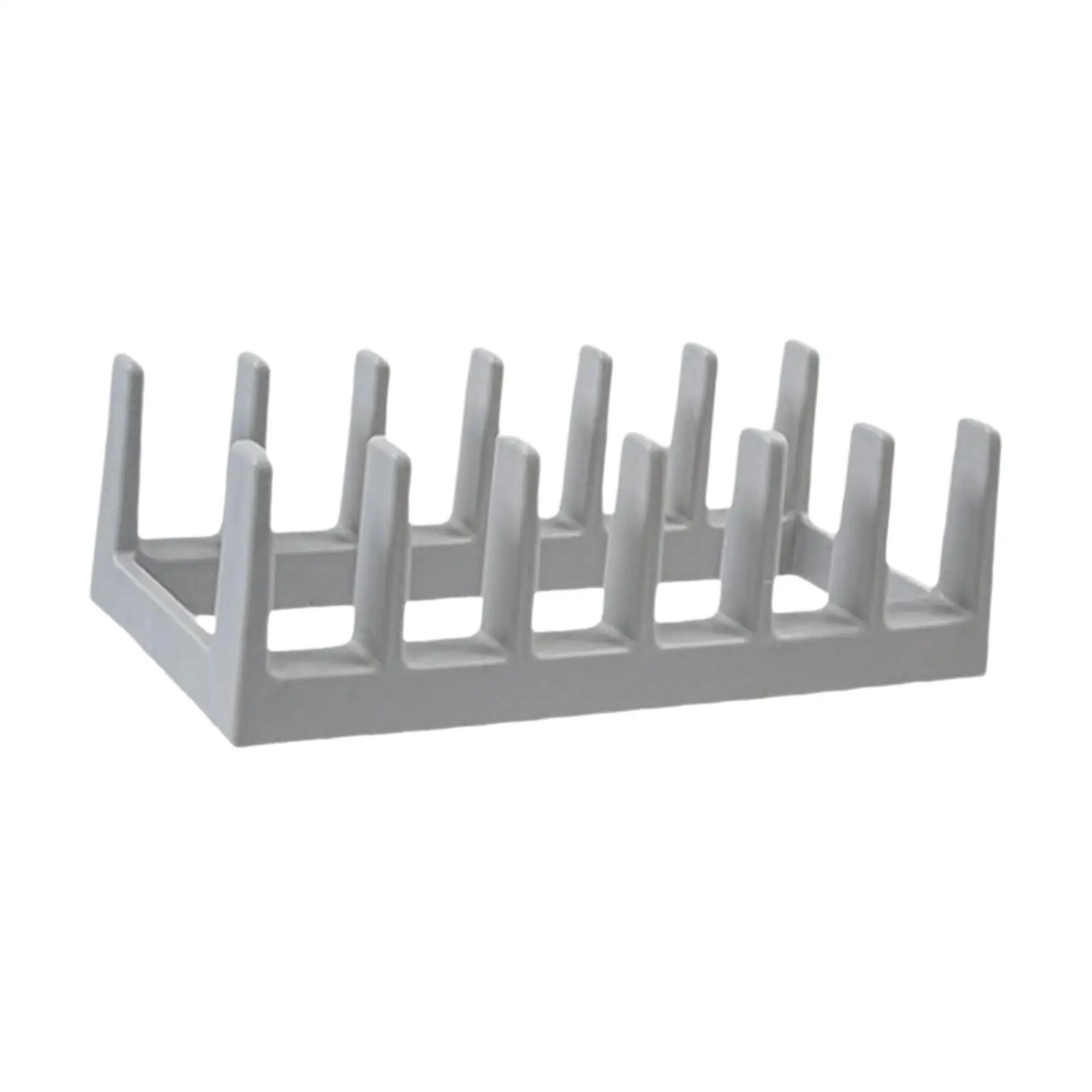 Cookware Drying Rack Accessories Storage Shelf Space Saving Stand Lids Gray Pans