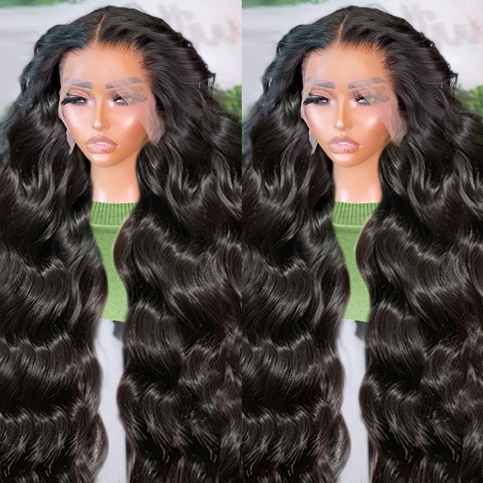 180 Density 30 32 Inch Body Wave Lace Front Human Hair Wig Brazilian 13x6 13x4 Transparent Hd Lace Frontal Wigs For Women