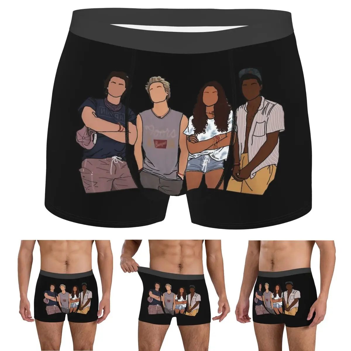 

Boxer Underpants Shorts OBX The Pogues Panties Male Soft Underwear for Homme Man Boyfriend Gifts