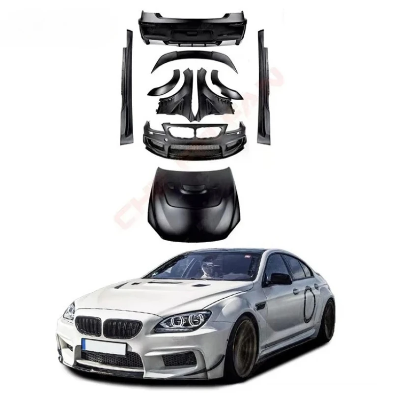 

PD Style Body Kit 2011-2018 FRP Front Bumpers Rear Bumper Side Skirts Hood Spoiler 6 Series F12 F13