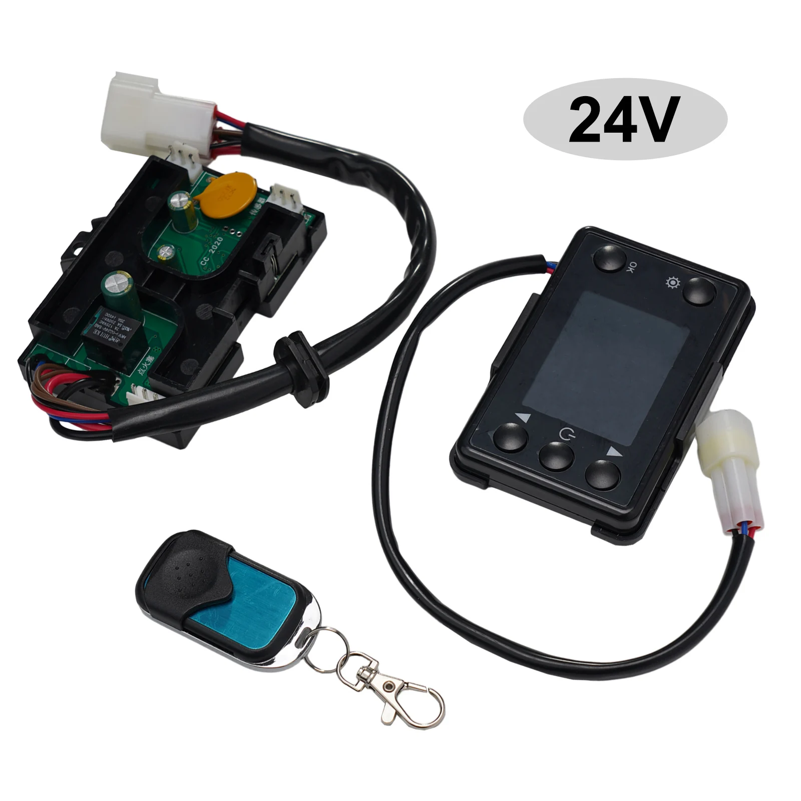 Air Diesel Heater Control Package Featuring LCD Remote Transmitter Switch and Motherboard for 3KW 5KW 8KW 12V 24V Setup