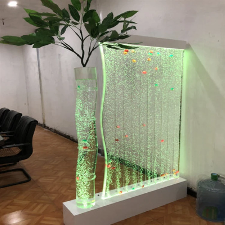 Customization.Water Fountain Panel Lights Dynamic Scenery Waterfall Curtain Decorative Bar Restaurant Wall Screen Dancing Water