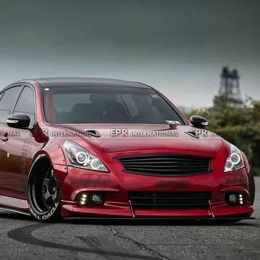 

For Infiniti G37 LB Style Bumper Front Lip Front Diffuser