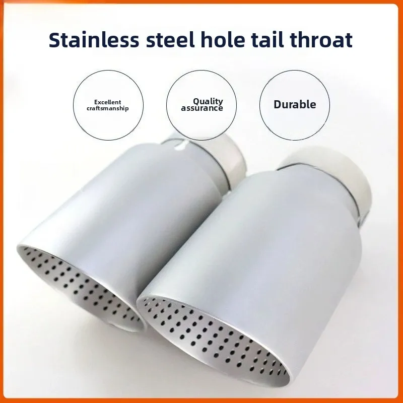 

AK Scorpio perforated mesh double-layer welded edge universal stainless steel muffler decoration for car modified exhaust pipe
