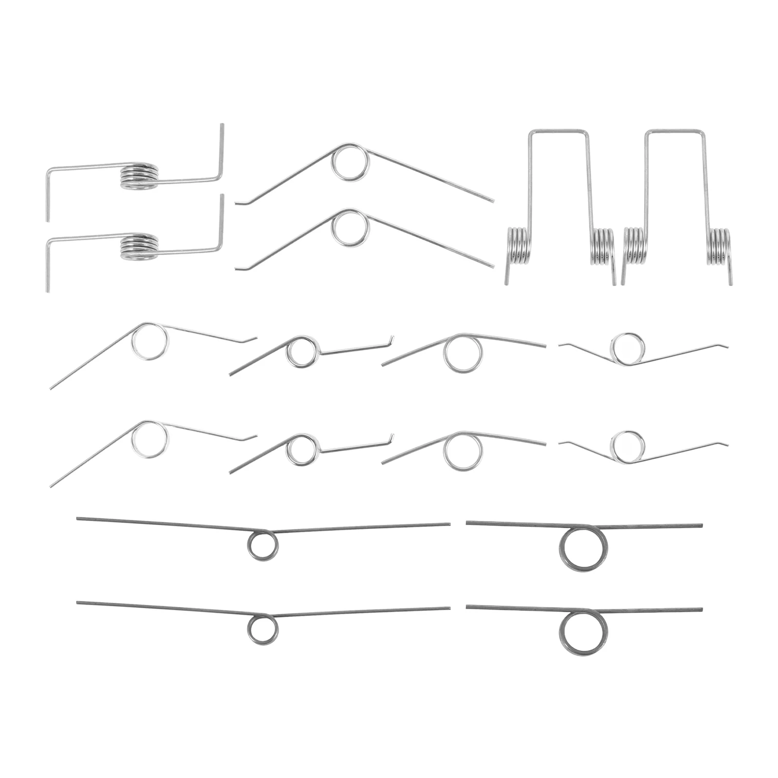 修理用スプリング用のねじれたゴミ箱、収納バケットの蓋、小さな交換用ゴミ箱、金属製スプリング、18個
