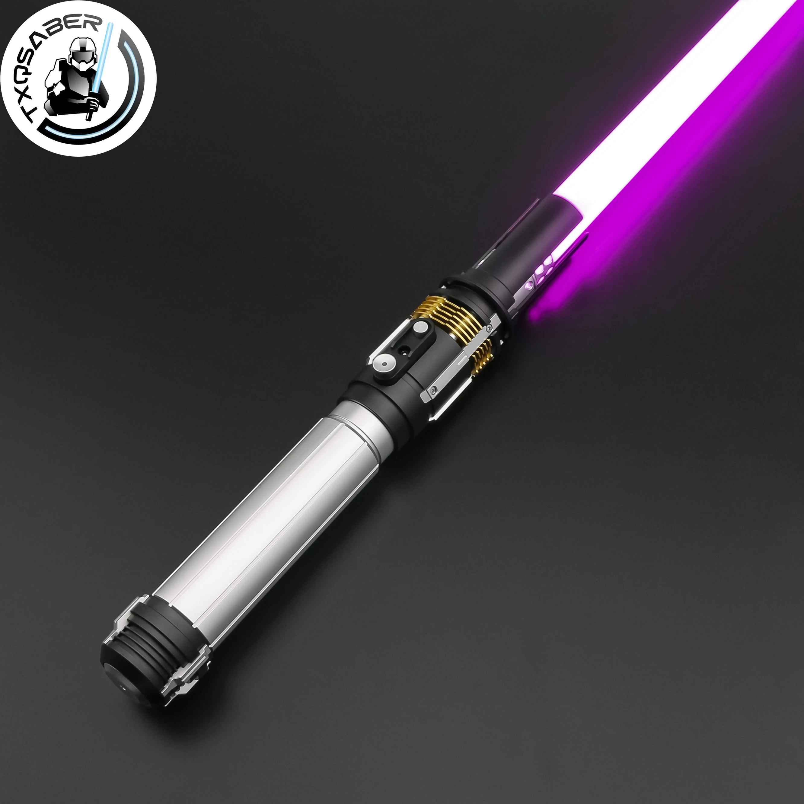 TXQSABER Lightsaber LaTha SD RGB Neo Pixel Light Sword Metal Handle Smooth Swing FOC Blaster Lasersword for Cosplay Adult Toys