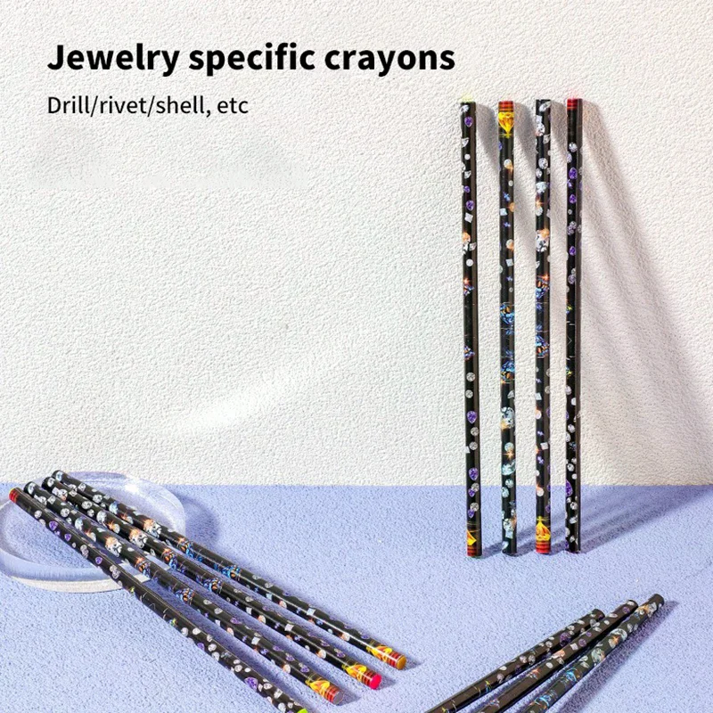 1pcs Krijt Wax Puntjes Pen Potlood Nail Art zelfklevende Steentjes Edelstenen Boren Plukken Picker Tips manicure Gereedschap