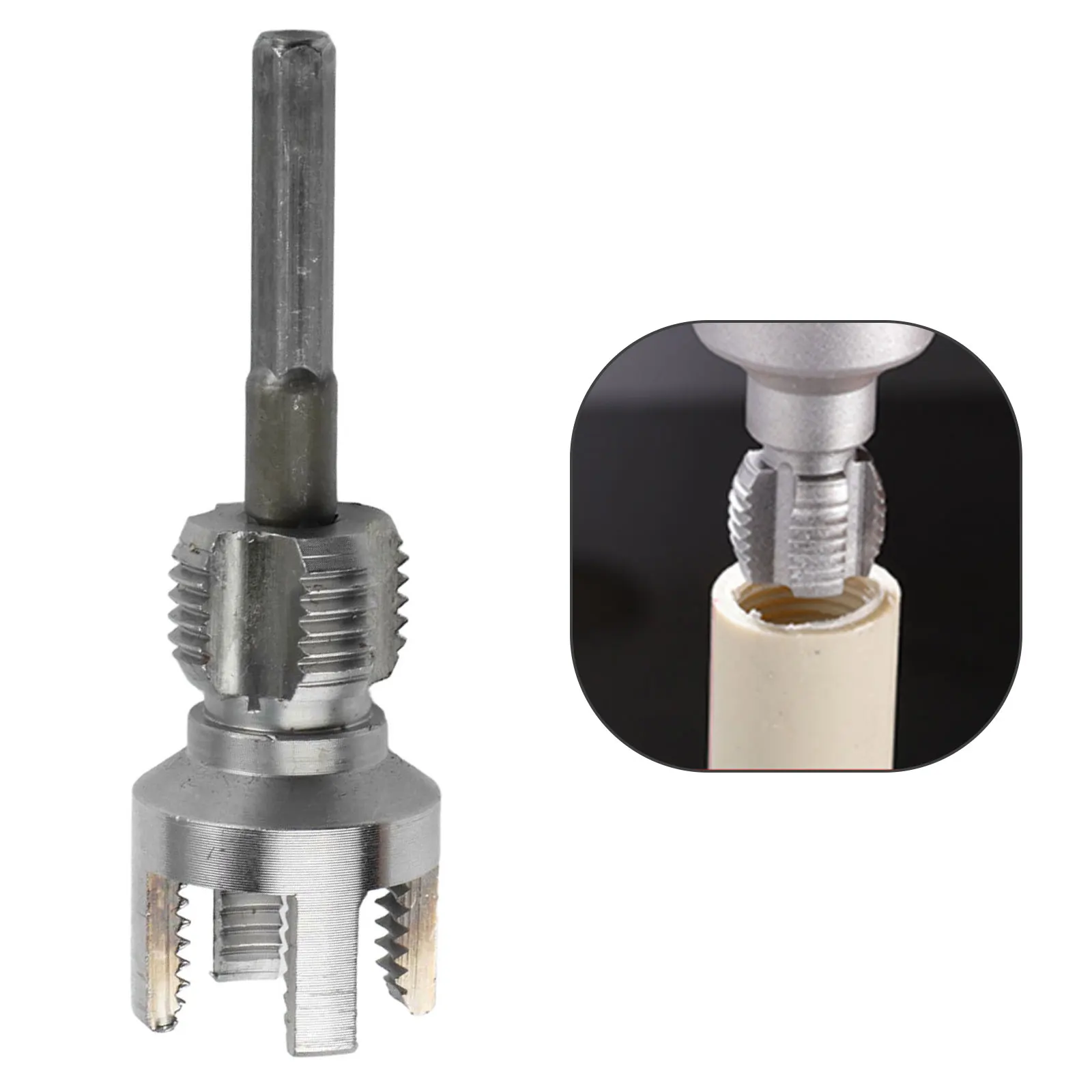 

1pc PPR/PVC Water Pipe Threader 20MM/25MM Tapping Tool Internal Thread External Thread Integrated Die Water Pipe Wire Opener
