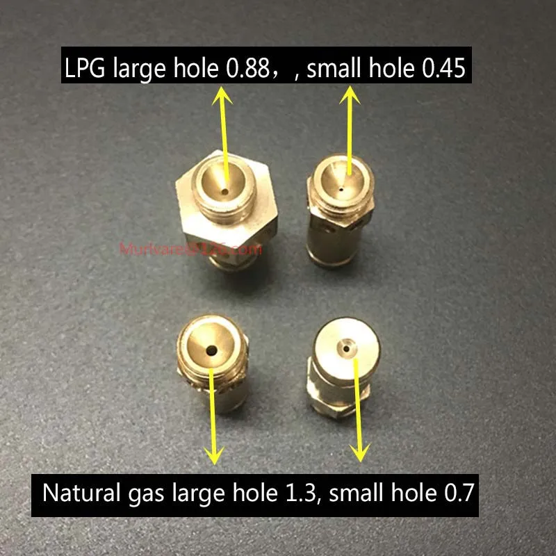 Ugello modificato per Gas artificiale a Gas naturale in rame puro da 4 pezzi 25 ugello lungo