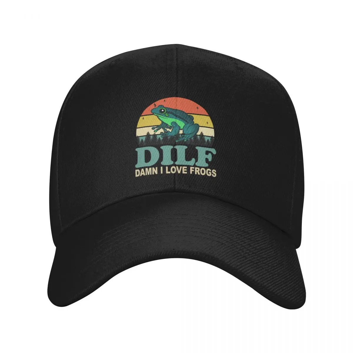 DILF Damn I Love Frogs Baseball Cap cute dad hat Snapback Cap Caps For Women Men's