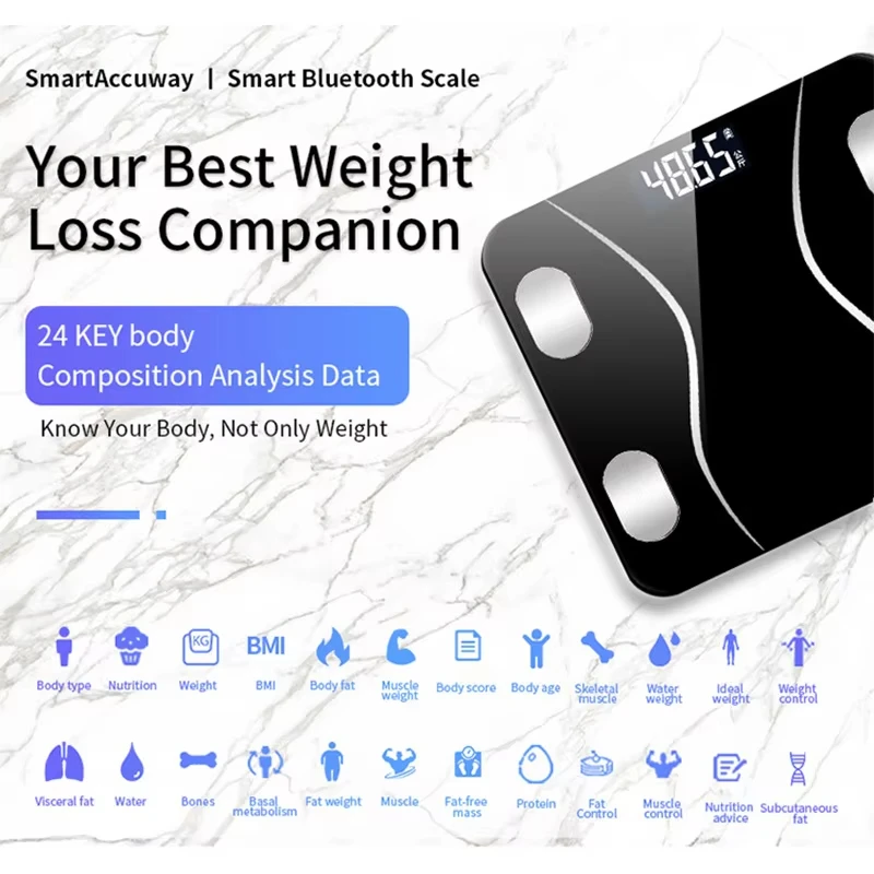 Special electronic scale for body management and fat loss, smart mode, Bluetooth body fat scale, home weight scale, ultra-precis