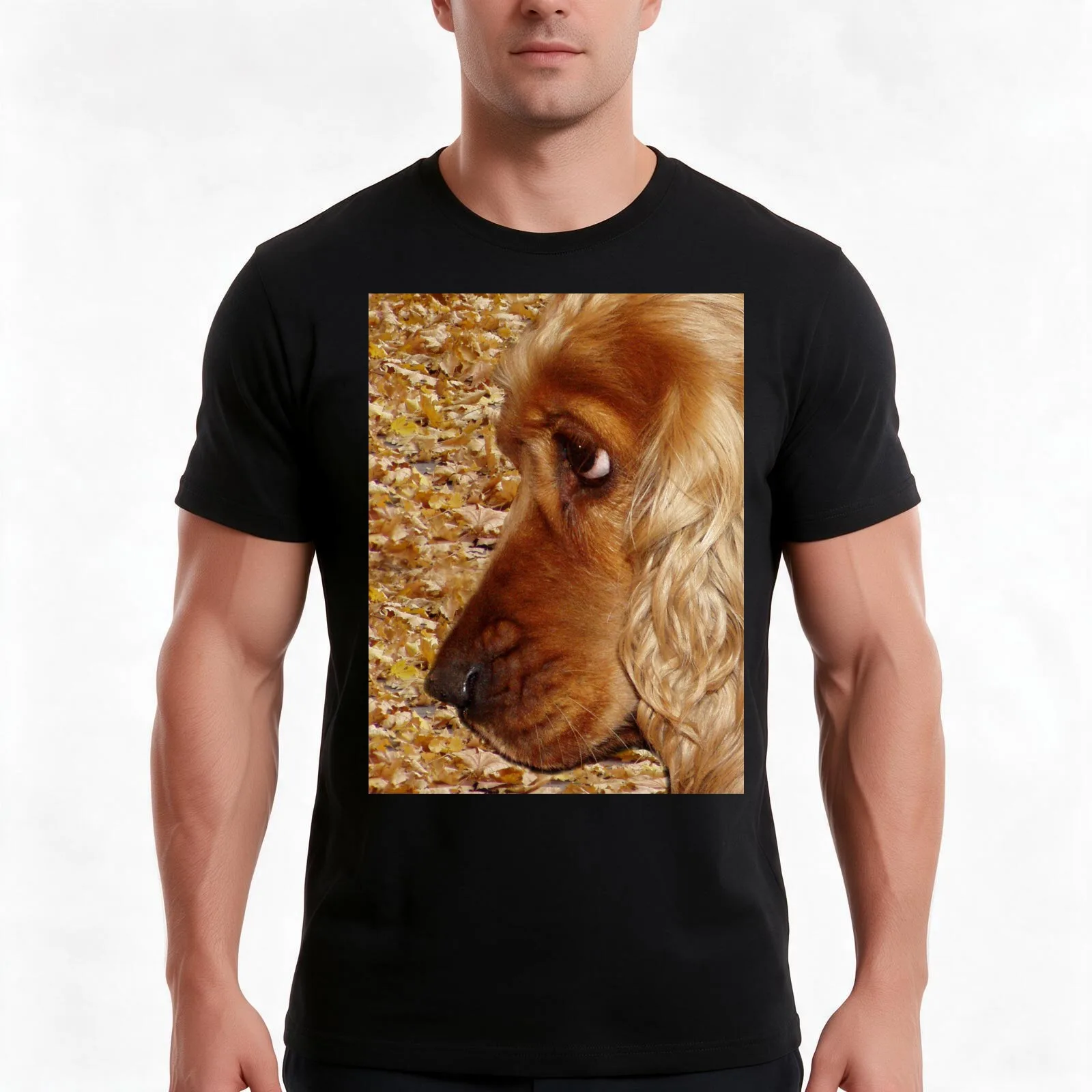 Dog English Cocker Spaniel T-Shirt Summer Casual Cotton Tee Oversized Streetwear Tops Vintage Graphic Print Unisex Men Women