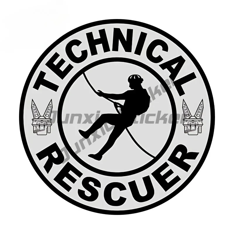 Red Fire Rescue Sticker First Responder Stickers Lovely Cartoon Windshield Decals Simple Practical Car Door Protector