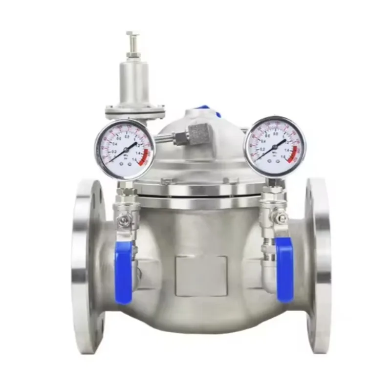 

High-Performance 200X Stainless Steel Pressure Regulator Valve Adjustable Water Pressure Reducer for Stable Flow Control