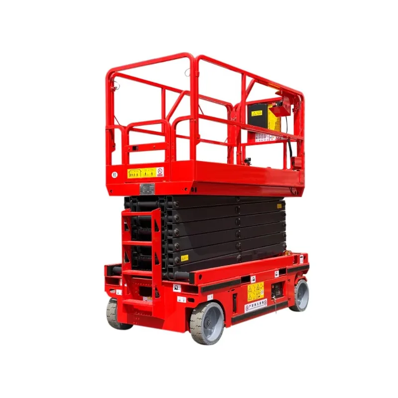 Customized Heavy Duty Scissor Lifter, Wheeled Lift Table Platform for Warehouse Cargo Moving and Stacking