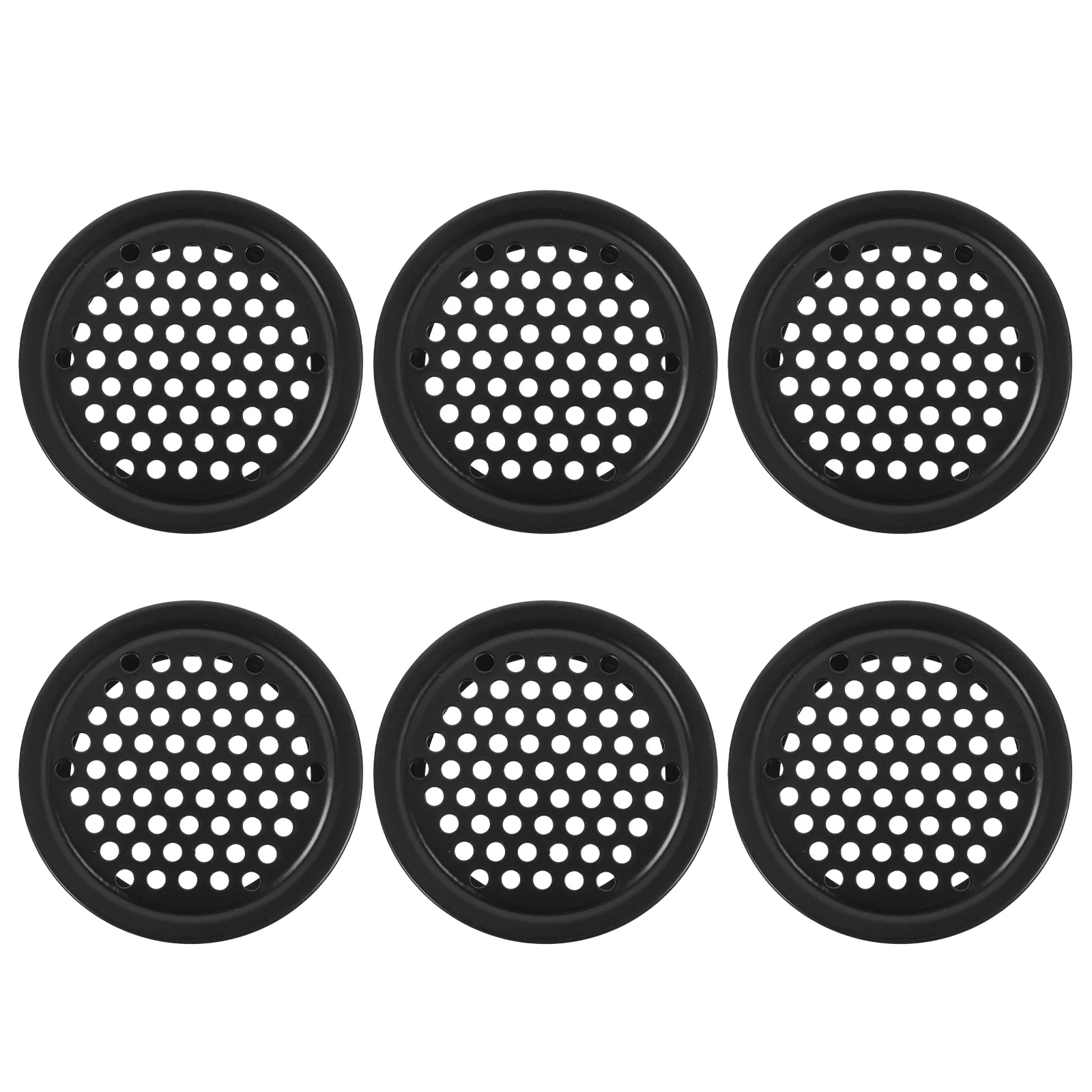 6 Pcs Vent Accessories Cabinet Ventilation Mesh Wardrobe Furniture Device Metal Hole Plugs Holes for