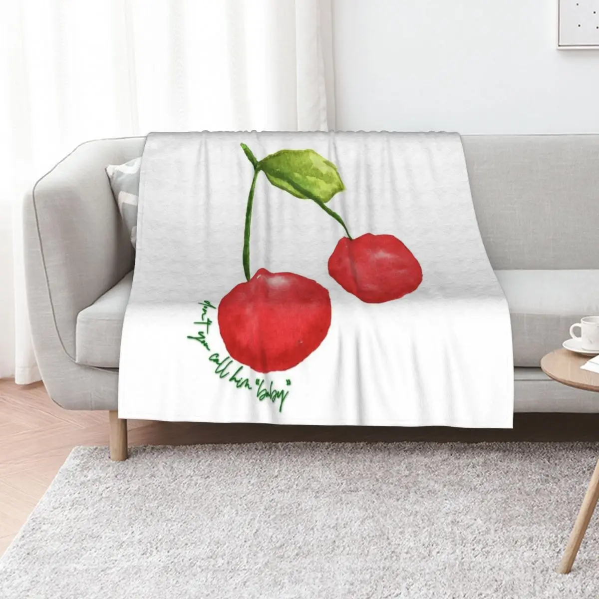 

cherry Throw Blanket Beautifuls blankets and throws Decorative Sofa Plaid on the sofa Blankets