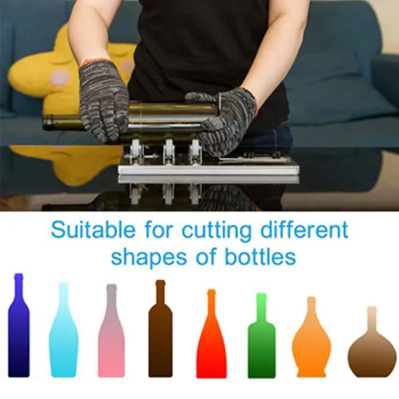 Glass Bottle Cutter DIY Tool Professional Glass Cutting Machine Steel Blade Manual Hardware Tools Set Wine Beer Bottle Craft