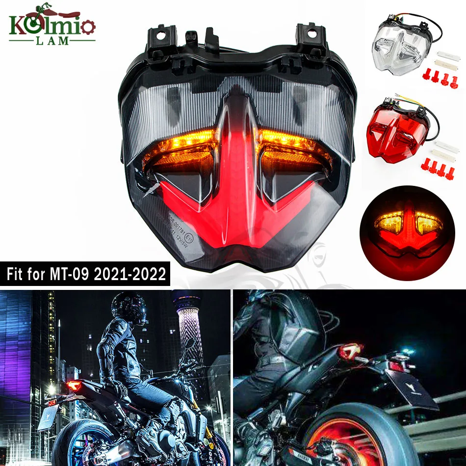 

Fit for 2021 - 2023 Yamaha MT-09 MT09 Motorcycle LED Taillight Rear Brake Light Indicator Lamp MT 09 SP 2022