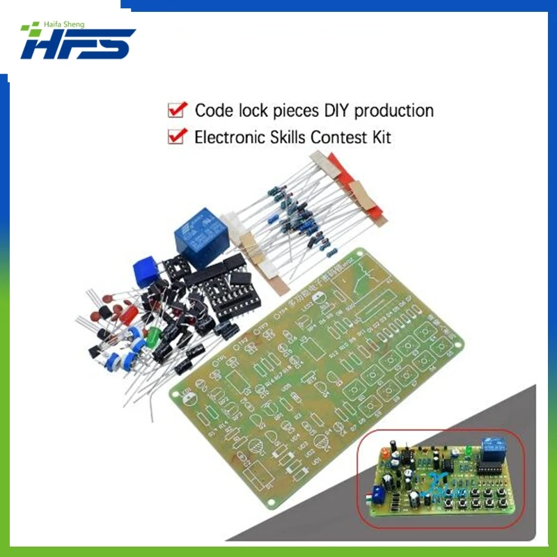 

Multi-function electronic code lock circuit kit DIY electronic skills competition electronic principle student training learning