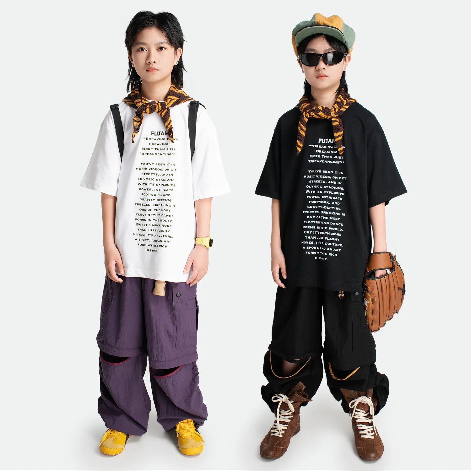 

Современная одежда для танцев в стиле хип-хоп 2026 года для девочек: укороченные брюки-карго, уличная одежда, сценические костюмы для джазовых танцев для мальчиков DQS22710