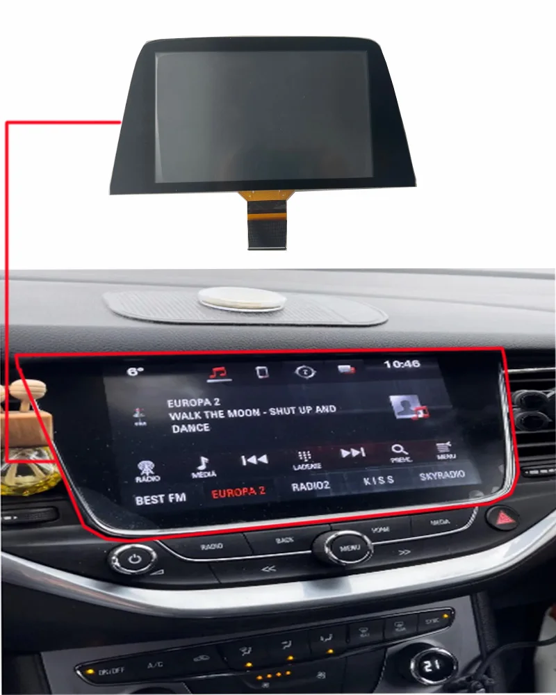 Original Brand New 8.0-inch OEM LQ080Y5DZ10 LCD Display Suitable For Opel Astra K Chevrolet LCD Touch Screen Replacement