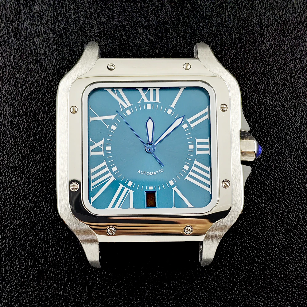 NH35 корпус часов мужские часы 38 мм корпус из нержавеющей стали индивидуальный логотип циферблат NH35 механизм аксессуары для часов