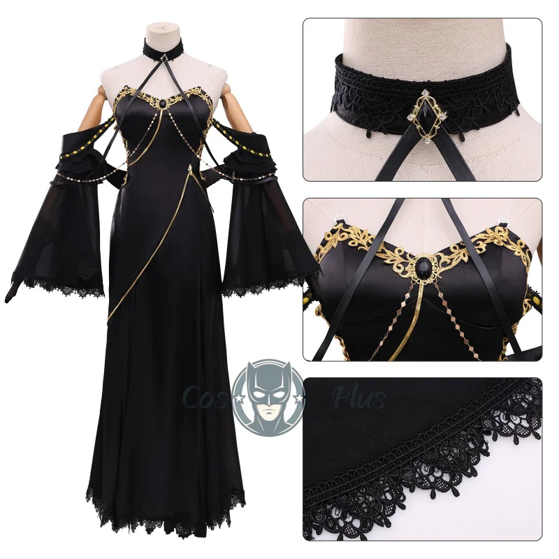 

Anime CC Cosplay Costume Character Style Anime Black Dress Uniform Accessories Set Halloween Carnival Stage Performance Clothes