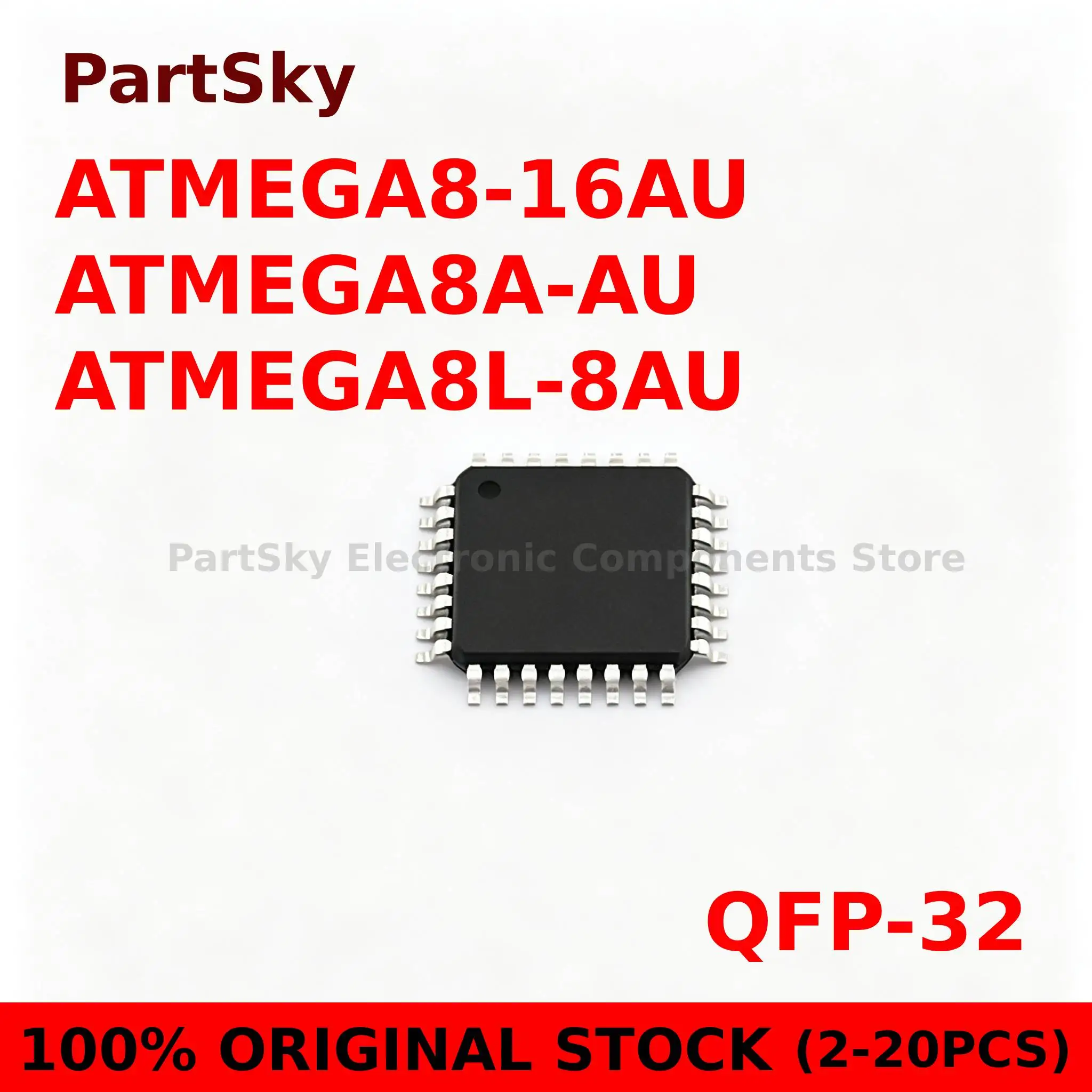 (2-20piece)100% New ATMEGA8-16AU ATMEGA8A-AU ATMEGA8L-8AU QFP32 ATMEGA8 16AU ATMEGA8A AU ATMEGA8L 8AU QFP-32 IN STOCK