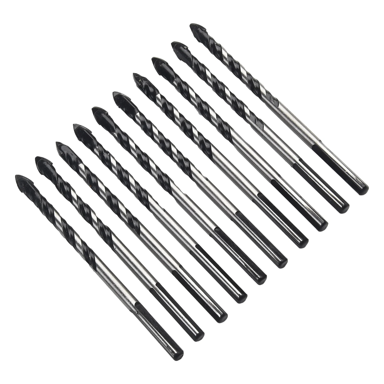 10PCS 6mm Tungsten Carbide Drill Bit Set For Porcelain Tile Concrete Brick Glass High Hardness And Wear Resistance