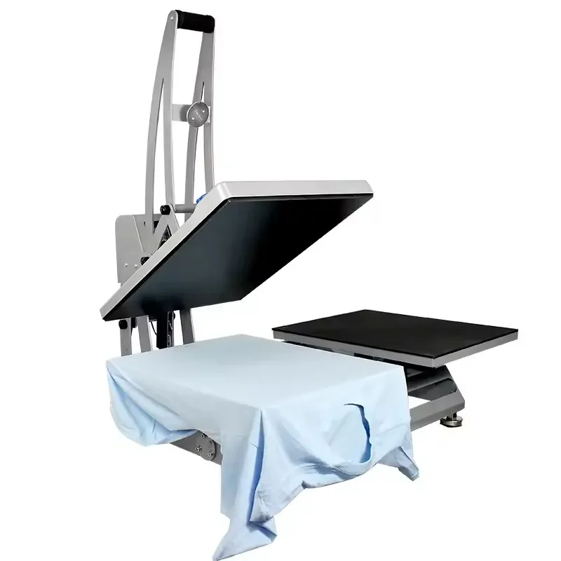 

-for40x60cm Semi-Auto Magnetic Double Station Sublimation T-shirt Heat Press Machine For Custom Logo/Label/Picture Printing