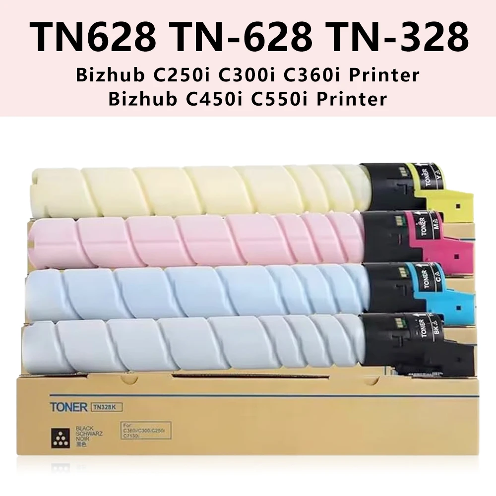 

TUHUO TN628 TN-628 Toner Cartridge Compatible for Konica Minolta Bizhub C450i C550i Printer