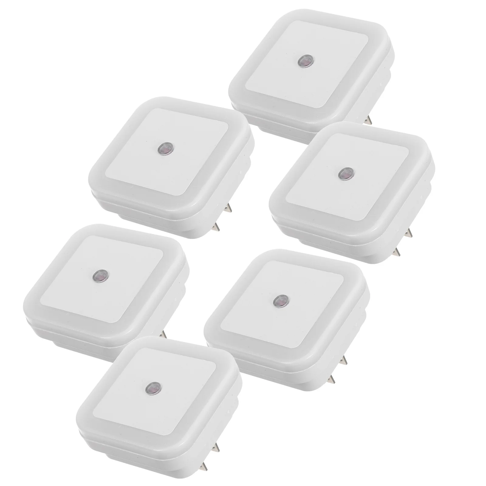 6 luci notturne a led collegate a parete con sensore di regolazione automatica luce notturna per camera da letto bagno cucina corridoio scale morbide