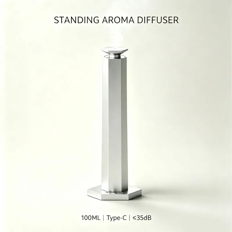 Commercial Aluminum Vertical Scent‑Volatilizing Implement, Table‑Placed Pure Essential‑Oil Space‑Aroma Diffusing Equipment